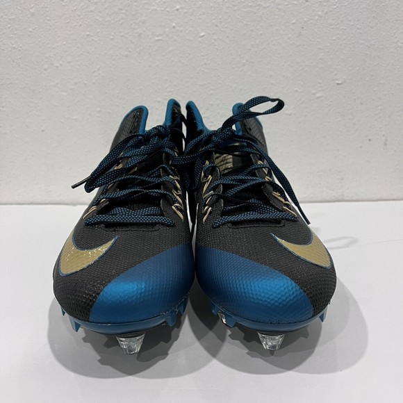 Alpha Pro 2 NIKESKIN Black/Green/Gold FB Cleats sz 15 Jaguars - Picture 2 of 11